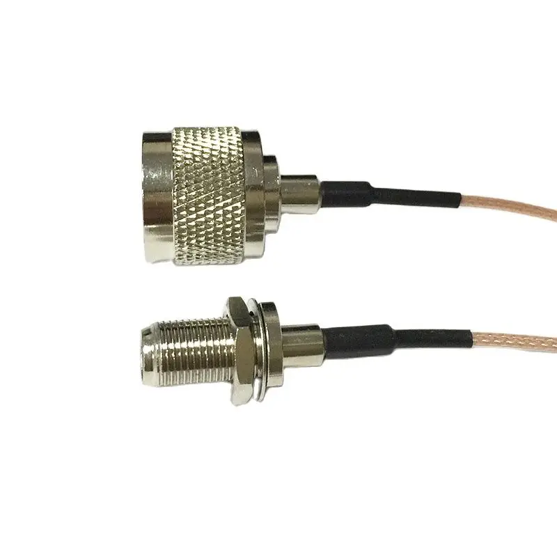 НОВЫЙ N Штекерный разъем переключатель F гнездовой соединитель RG178 кабель 15 см 6