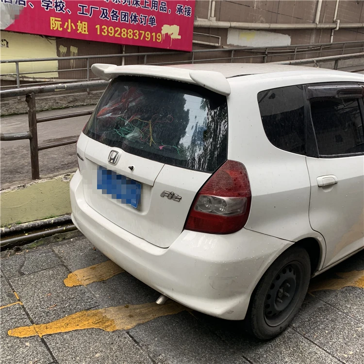 Спойлер для Honda Jazz Fit 2004-2007 YY высококачественный АБС-пластик цветной задний