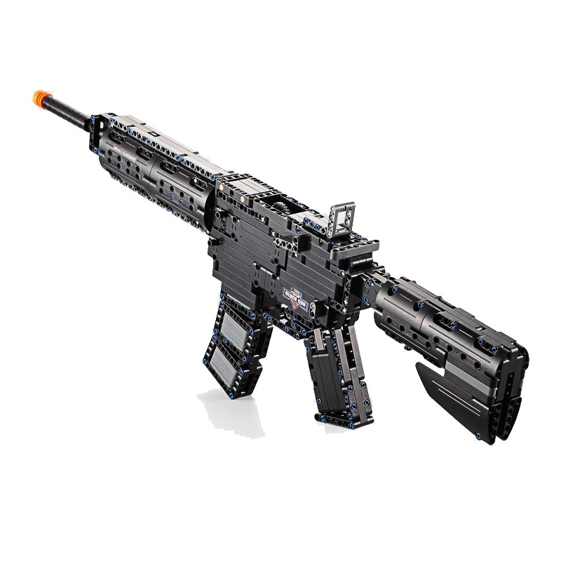 

M4A1 Assaulted Rifles Building Blocks Assembly Gun cOLLECTION Simulation Model Diy 621pcs Educational Christmas Gift For Kids