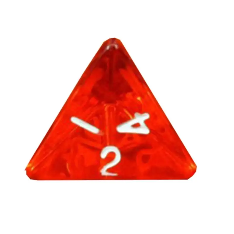 

70Pcs/Pack Four Sided Acrylic Number Dices for Board Game M5TC