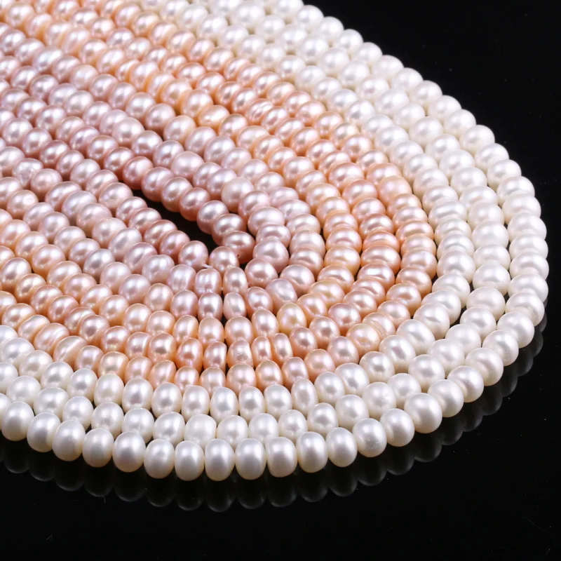 

2020 Four-Sided Light Pearl Beads Natural Freshwater Pearls Making For Jewelry Fashion Bracelet Necklace Accessories Size 5-6mm