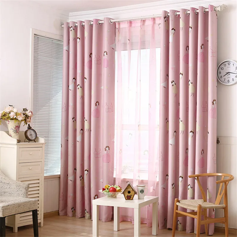 

Fashion Kids Bedroom Blackout Curtain Drapes1 PC Girls Shading Living Room Bedroom Kitchen Window B JL2270