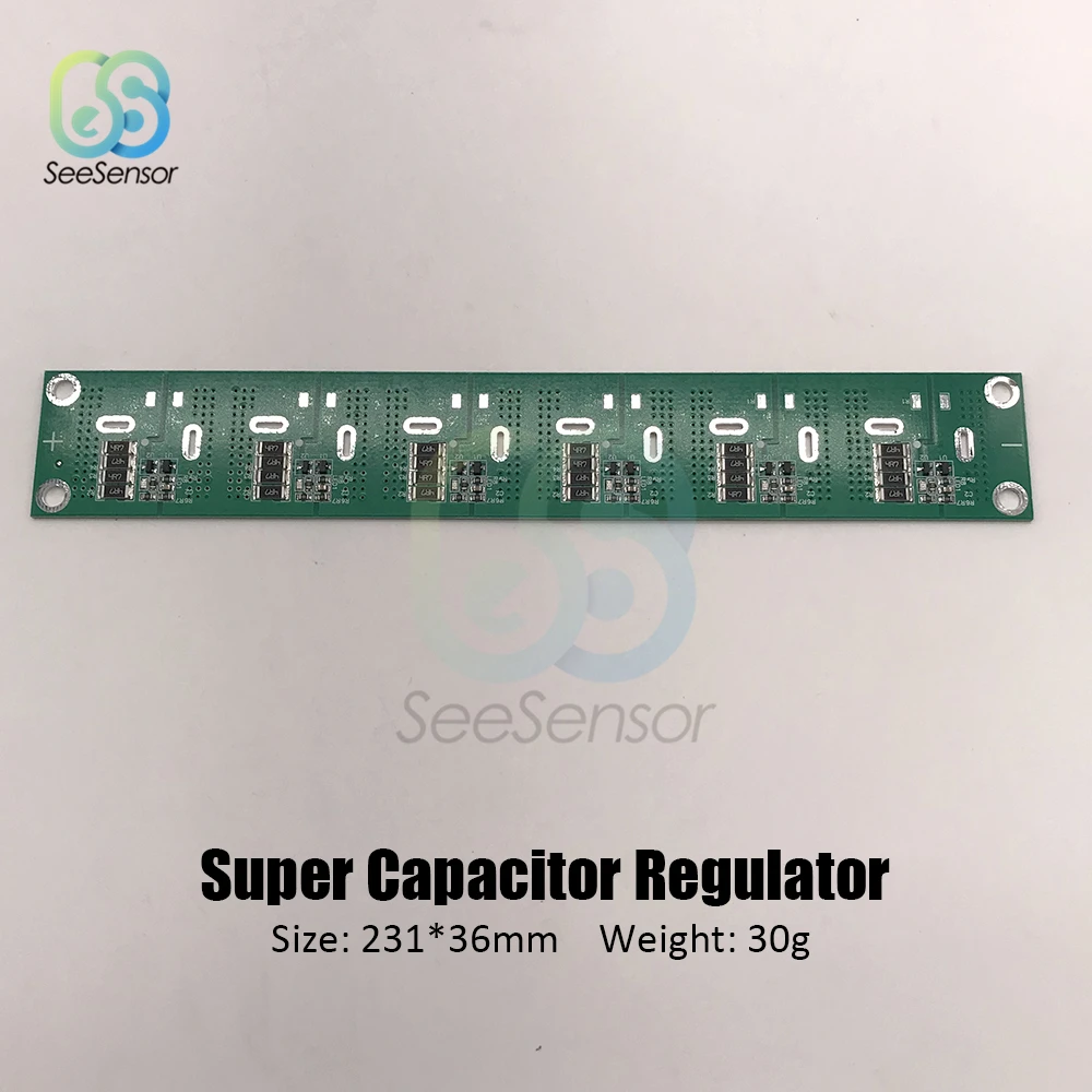 6 шт./компл. сверх яркий конденсатор 2,7 V 360F 400F 500F 2,85 V 700F супер конденсаторы с защитной платой для автомобиля авто блок питания