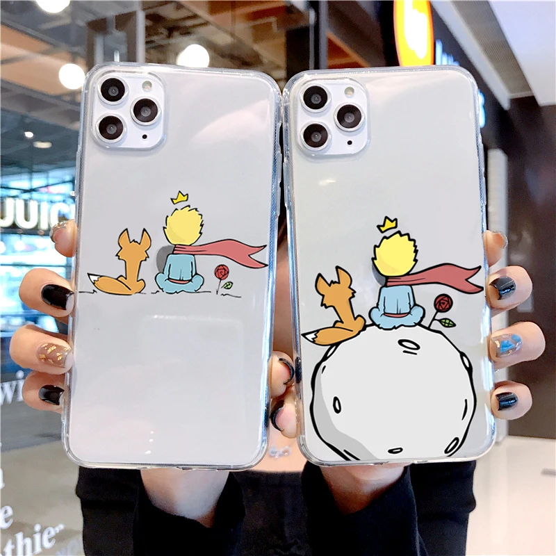 Мягкий силиконовый чехол для телефона с рисунком Маленького принца космоса iPhone