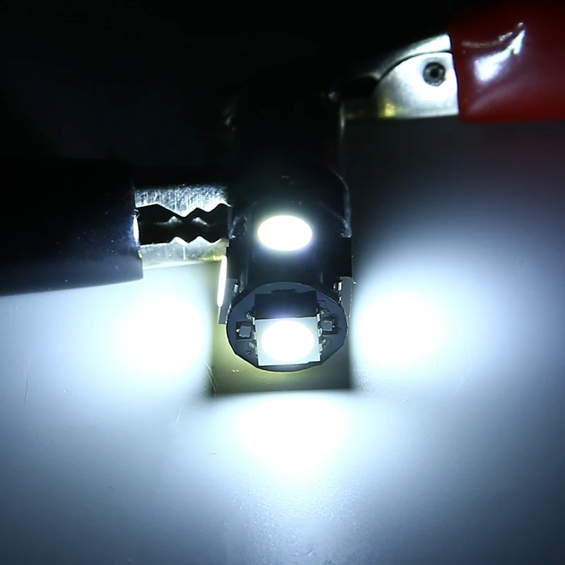 2 шт. 12 в 6000K белый H6W 434 Bax9s Canbus 5 SMD СВЕТОДИОДНЫЙ парковочный боковой индикатор