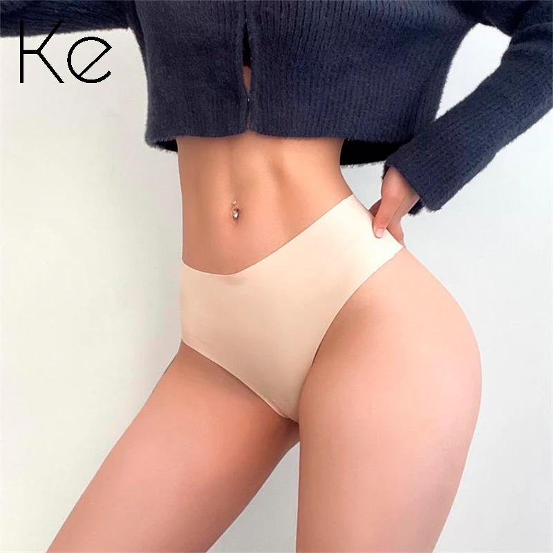 

KE Pack 3 units sports underwear women's invisible quick-drying high-waist thong fitness breathable yoga briefs