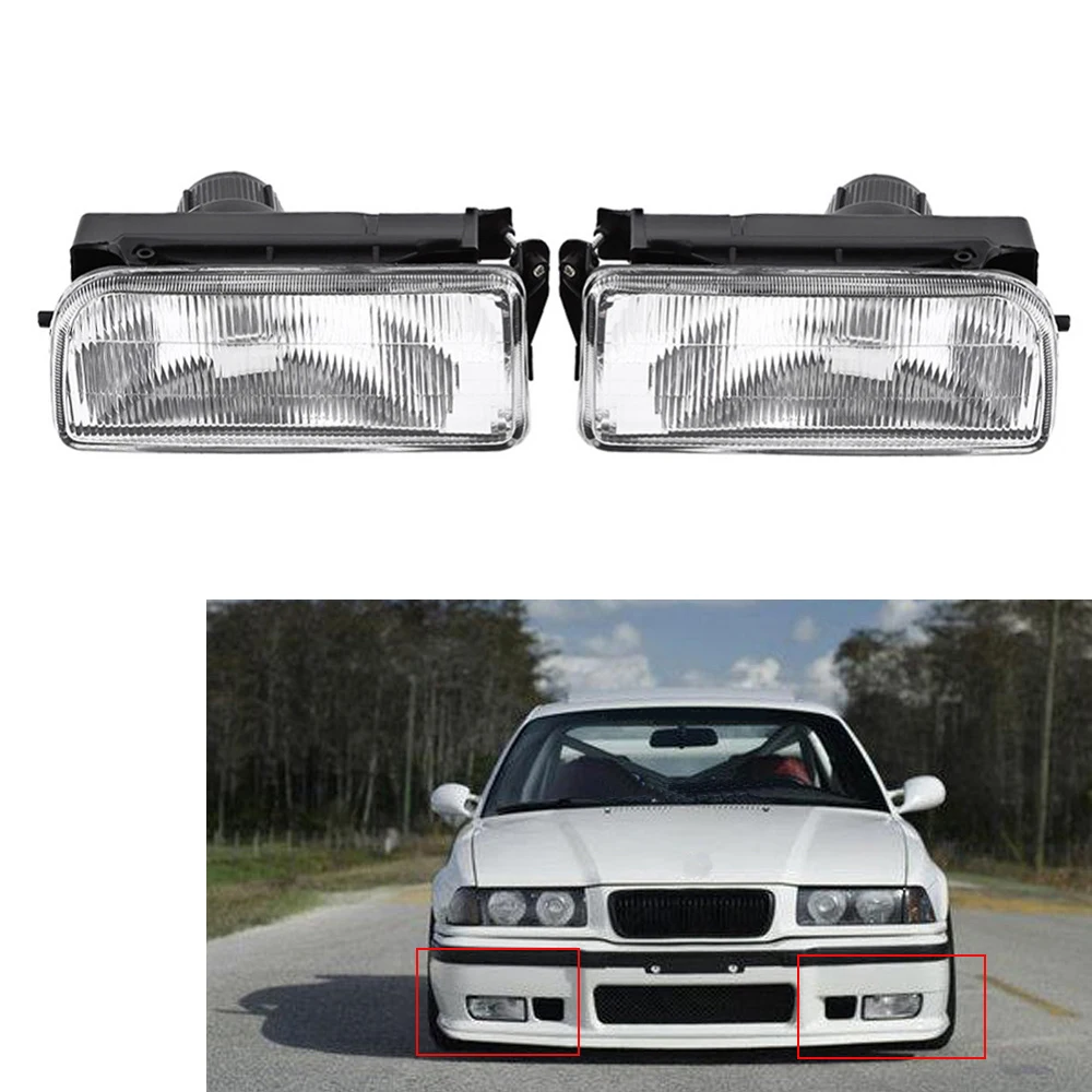 Противотуманные фары на передний бампер автомобиля для BMW E36 1992-1998 H1 цоколь без