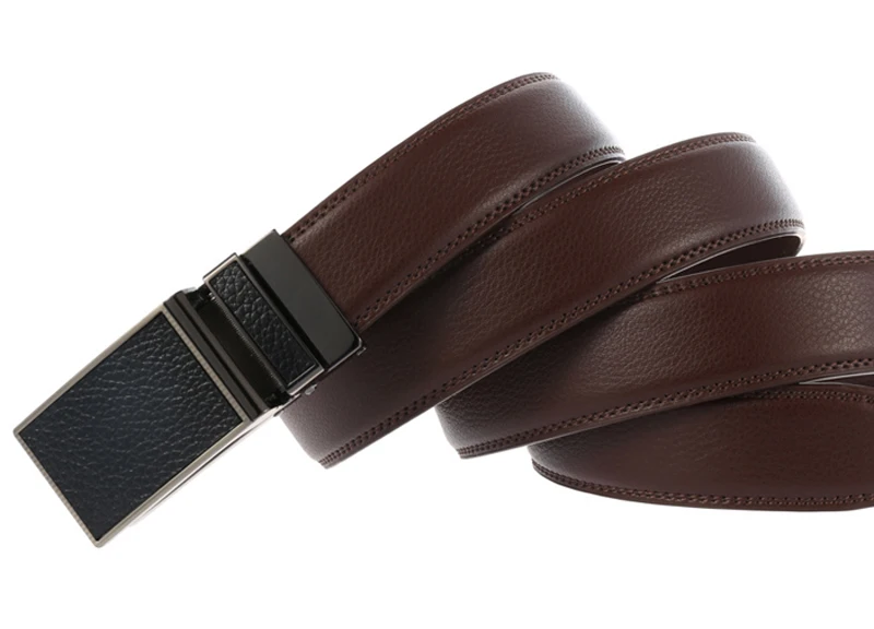 MEDYLA New Automatic buckle men belts fashion business belt Famous brand luxury belts for men leather 3.0cm