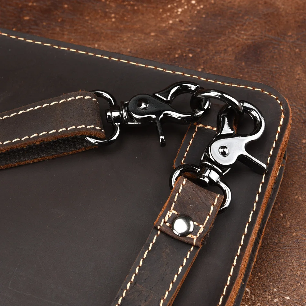 Мужская сумка через плечо из натуральной кожи маленькая воловьей Crazy Horse