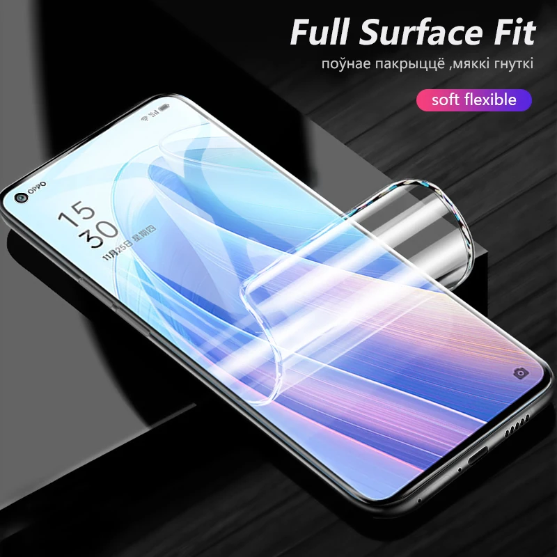 3pcs transparent hydrogel film for oppo reno7 pro 5g screen protector 3d curved back film for oppo reno7 se not tempered glass free global shipping