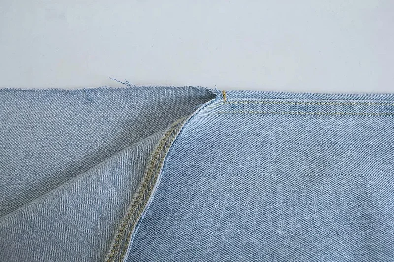 

Toppies Casual Mom Jeans Woman High Waist Long Jeans Vintage Light Blue Denim Pants Streetwear Side Split