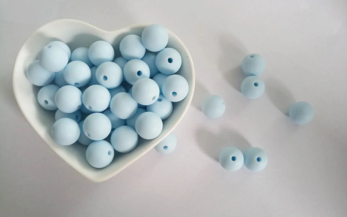 50 шт. Силиконовые бусы для прорезывания зубов малышей 12 мм Экологичное пищевое