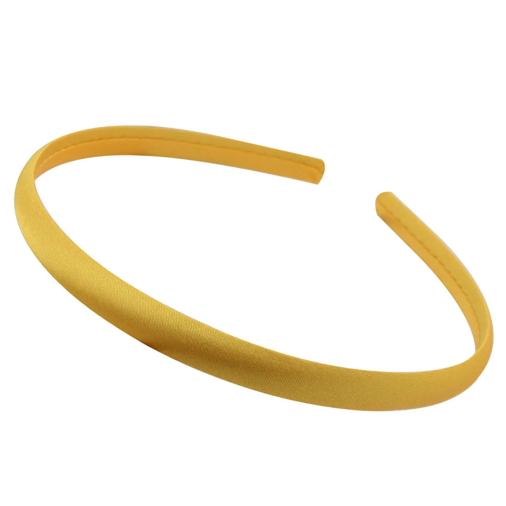 dark yellow Женская повязка на голову, Детская повязка на голову, эластичный обруч для волос, аксессуары для волос, головной убор, простой шикарный головной убор для девочек - Цвет: dark yellow