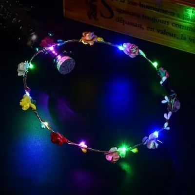 1 шт. светодиодный светящийся игрушечный головной убор, головной убор, светильник, светящийся в темноте, Свадебный светящийся ободок для волос, игрушки для детей