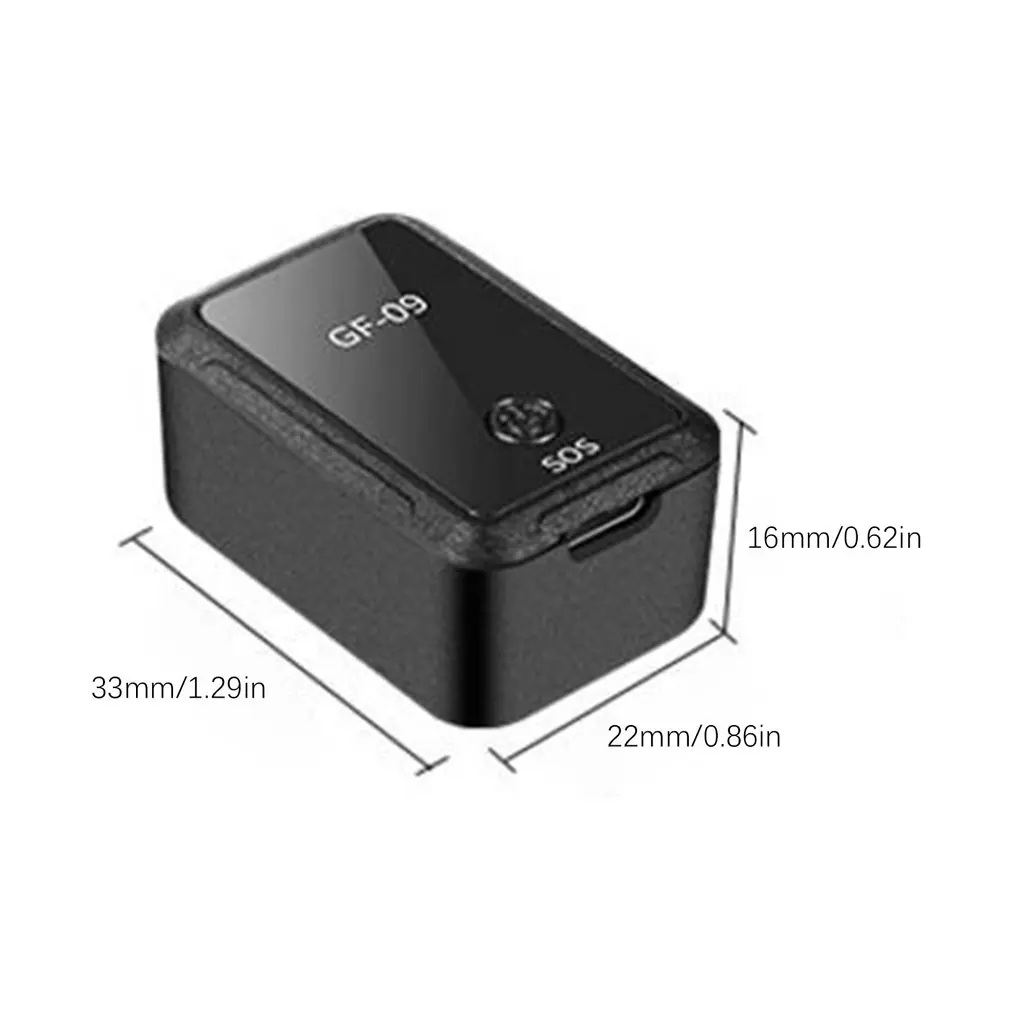 

GF09 Mini GPS Real Time Tracker Car Pet Anti-theft Locator Tracking Device Real-time Vehicle Locator