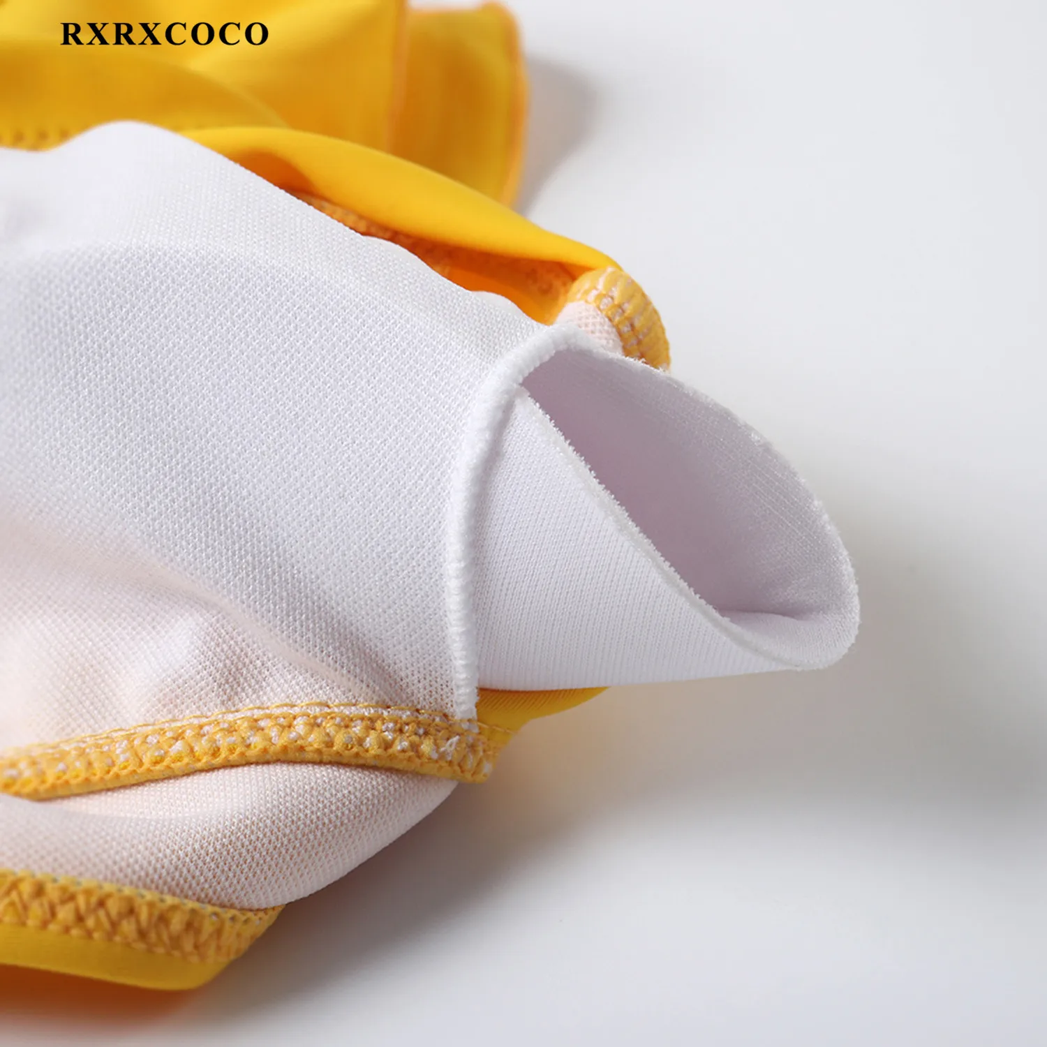 Купальники RXRXCOCO с оборками на рукавах бикини цветочным принтом пуш-ап