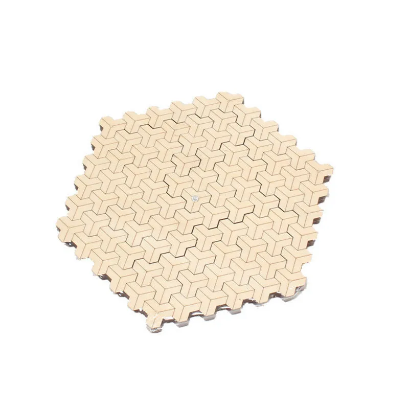 

No Pattern Wooden Puzzle Surpasses Masochistic Brain Burning Escher Cube Develop Intelligence Jigsaw For Adults Kid Toy Gift