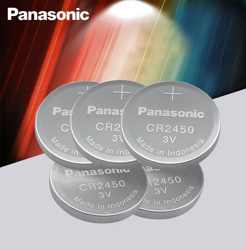 Новый оригинальный литиевый кнопочный аккумулятор Panasonic CR2450 CR 2450 3 в для часов
