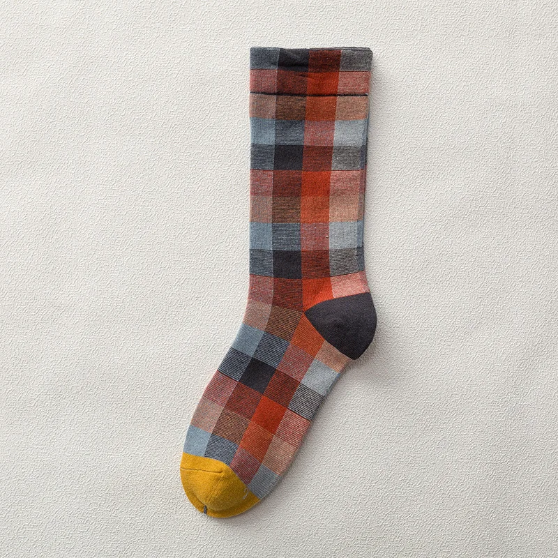 

2021 Autumn and Winter New Products Women's Socks Fashion Cotton Small Square Ladies Pile Korean