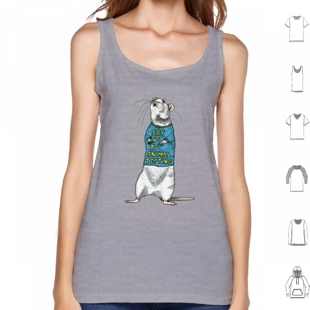 

Тестируемые майки с надписью нет для животных, жилет без рукавов, освобождение крыс и животных, веганизм, тестирование животных до тех пор, п...