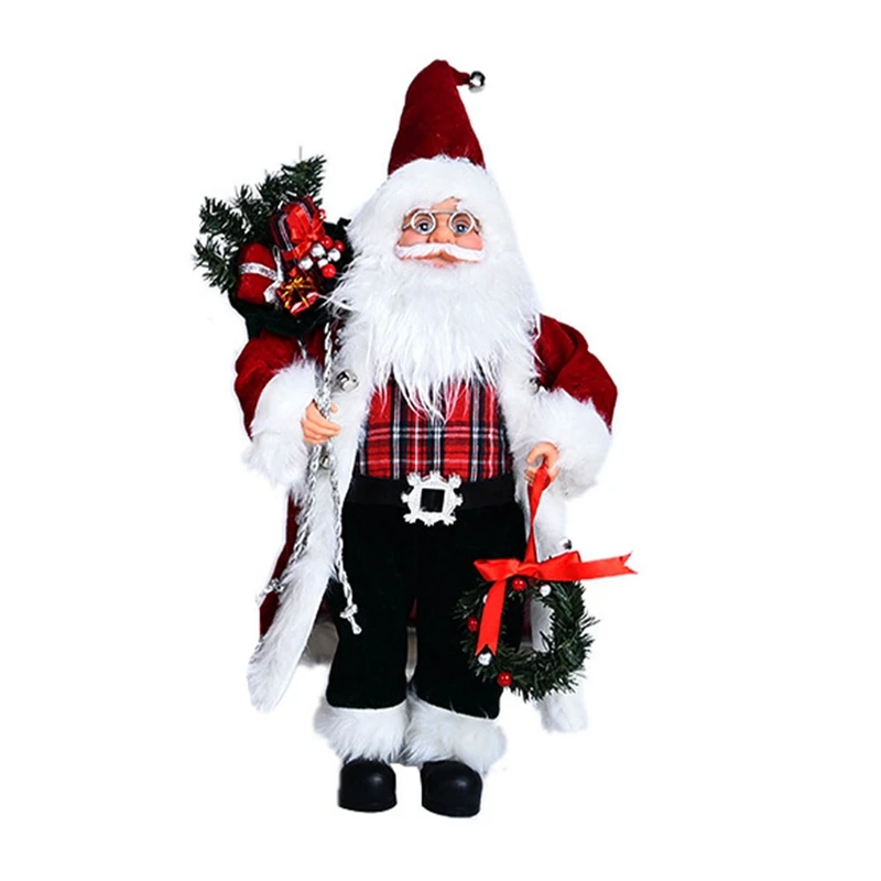

Новая Большая кукла Санта-Клауса для дома, Детская Новогодняя игрушка, подарок, Рождественский Декор