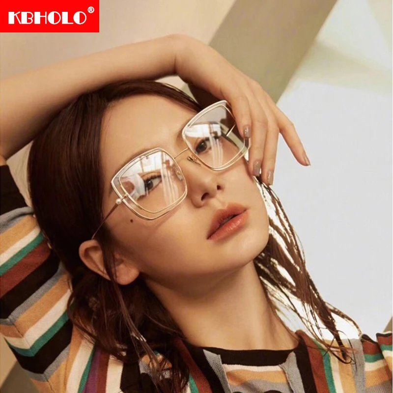 KBHOLO Солнцезащитные очки женские мужские двойные линзы 2020 Модные Винтажные