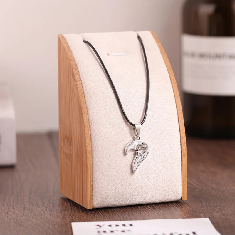 3pcs Fashion Bamboo Wood Combination Jewelry Display Stand Necklace Pendant Shelf Prop Storage Rack/Box | Украшения и аксессуары