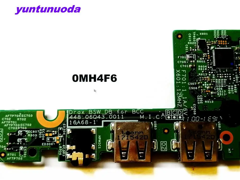 Оригинал для DELL Inspiron 11 3168 звуковая плата с подключением по USB 3CNK2 0MH4F6 испытанное