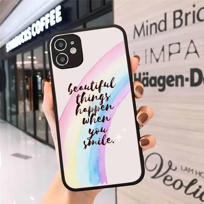 

Girl Cute quotes beatuiful Phone Cases Matte Transparent for iPhone 7 8 11 12 s mini pro X XS XR MAX Plus cover funda