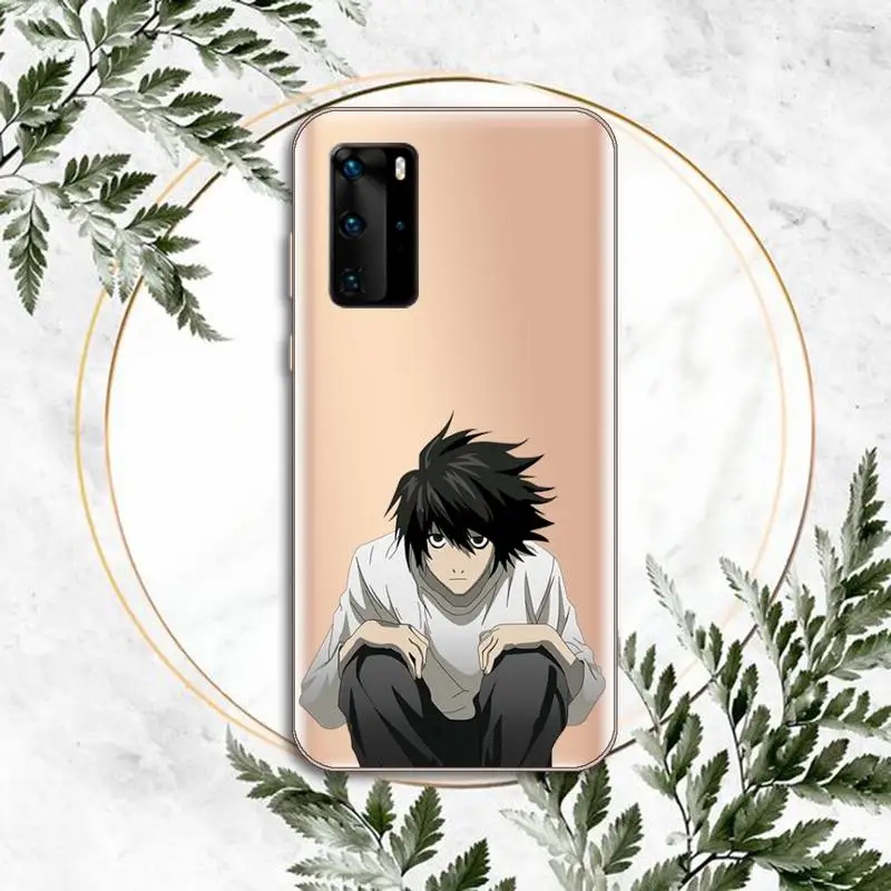 

Death Note Ryuk kiraanime manga Phone Case Transparent for Huawei P honor 8 10i 20 30 40 smart 2019