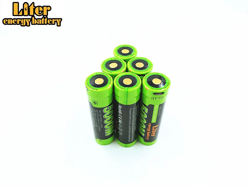 1 шт. 5000 м аккумуляторная батарея для мобильных устройств Micro USB 18650 3 7 в 3500 мАч