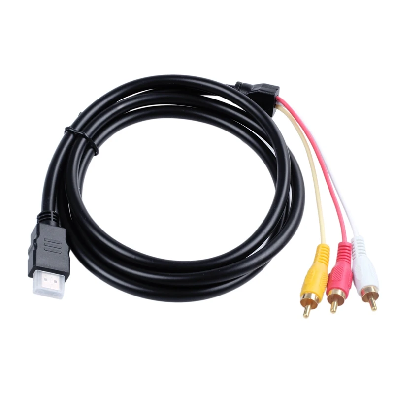 1 5 м Совместимость видео 3 - RCA кабель HDMI AV и аудио адаптер желтый | Электроника
