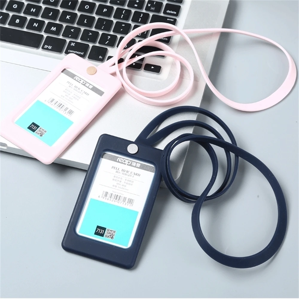 

Fashion Silicone Id Card Holder Soft Badge Hospital Employee Work Creative Badge(standard Size)