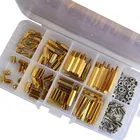 120 шт.кор. M3 латунные винты с шестигранной головкой, с резьбой, для печатной платы, компьютера, ПК, материнской платы, набор прокладок