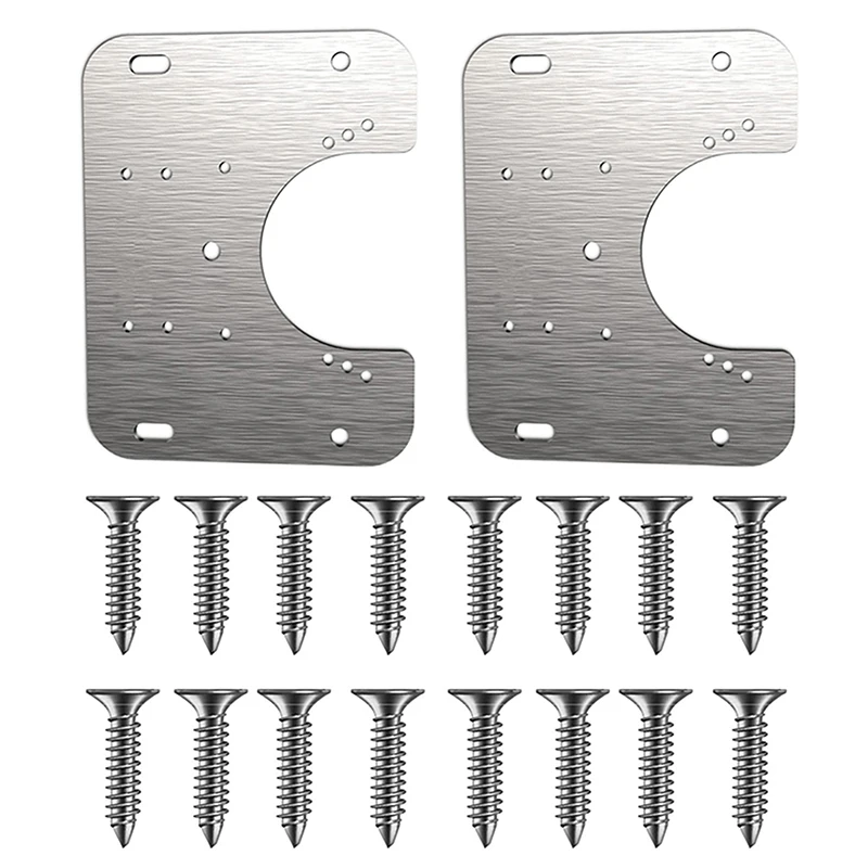 1/2/4pcs Hinge Mounting Plate with Screws Adapts to Cups of Different Sizes Easy Mount Concealed Cabinet JS22 | Инструменты