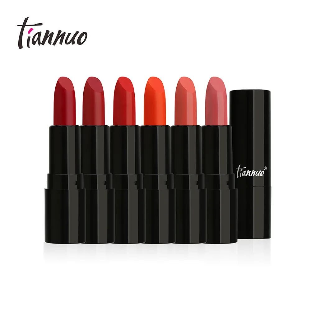 

Tianna luxury makeup color pure mini lipstick 6 color set velvet moisturizing with makeup white lipstick luxury makeup