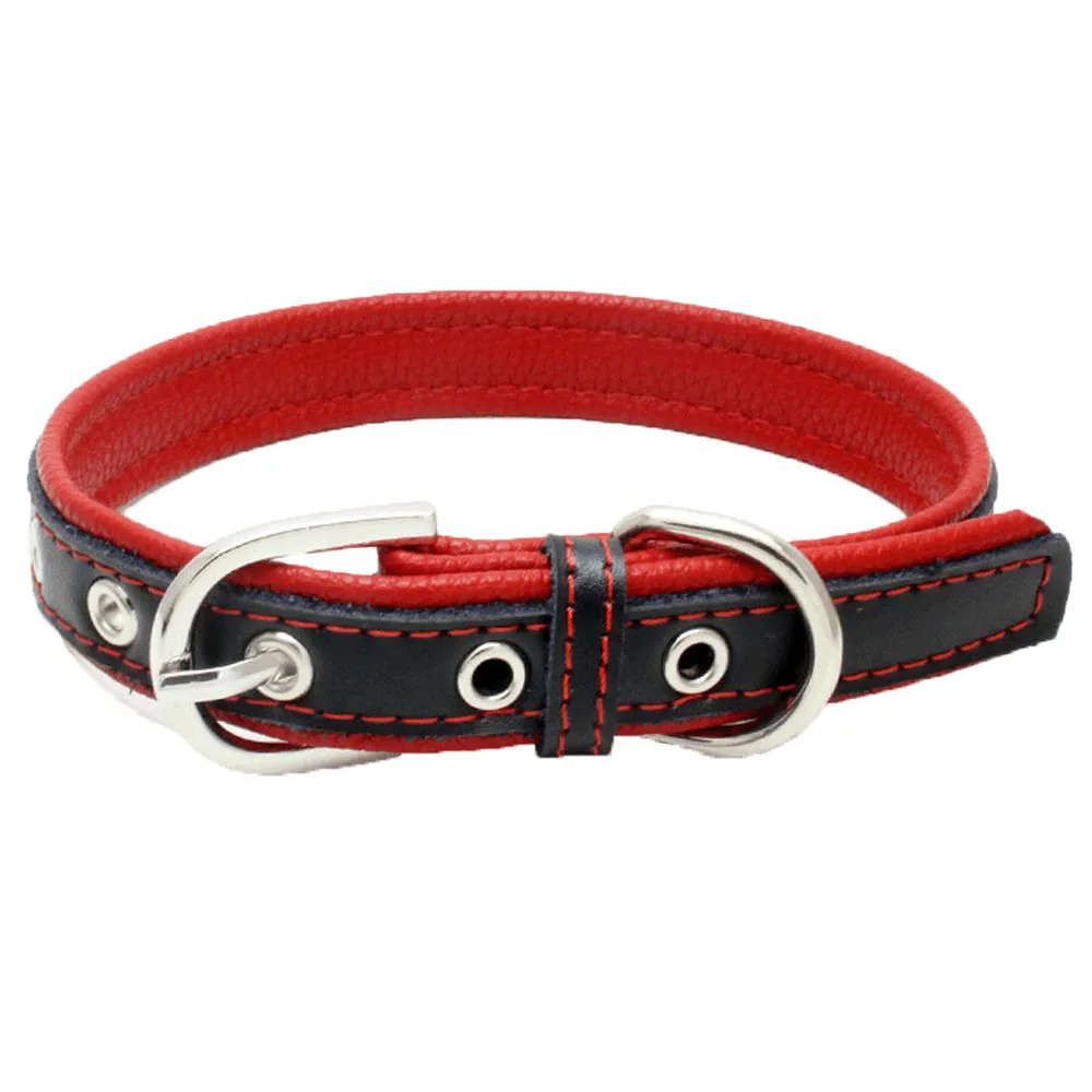 

Pet Dog Collar Adjustable Buckle Belt Collar Puppy Neckband Neck Leather Band