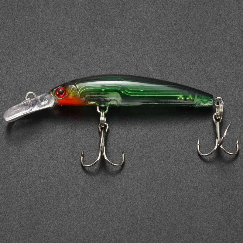 

56Pcs Almighty Mixed Fishing Lure Bait Set & 5Pcs Transparent Baits Blank Hard Baits 3D Unpainted Fishing Lure