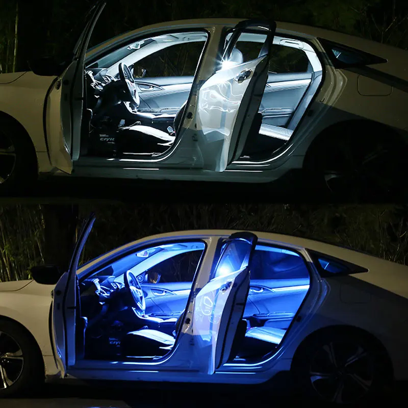 

17pcs For 2009-2016 Renault Scenic III 3 MK3 White Error Free Car LED Bulbs Reading Dome Map Trunk Door Light Interior Kit