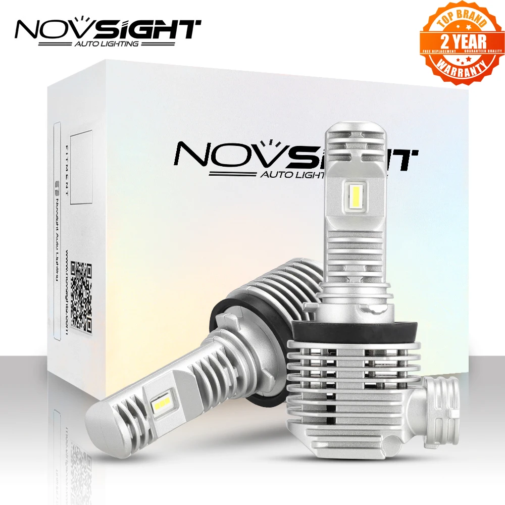

NOVSIGHT мини 1:1 h7 светодиодный лампы H4 для автомобильной фары светодиодный 8 H11 противотумансветильник фары HB3 9005 HB4 9006 6000K luces светодиодный para Ав...