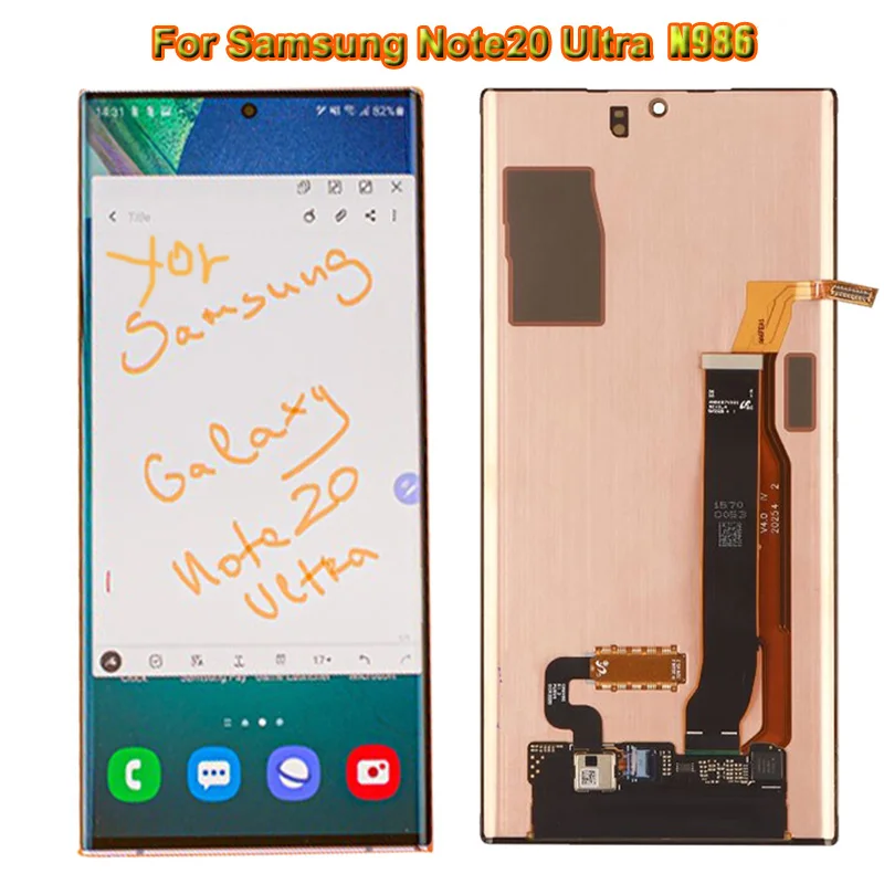 

6.9 Inch Original Display for Samsung Galaxy Note 20 Ultra LCD Touch Screen Digitizer Assembly Note20 Ultra 5G N986