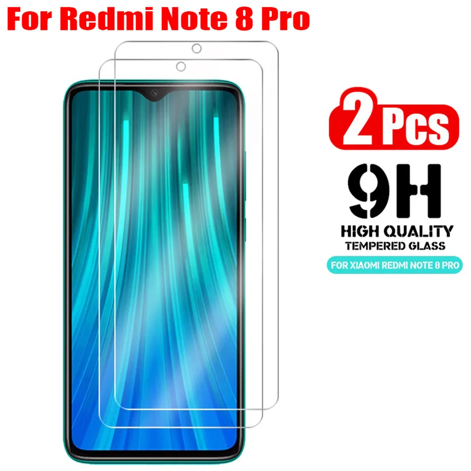 2pcs Tempered Glass For Xiaomi Redmi Note 7 8 Pro 5 6A 7A Mi 9T SE A3 Screen Protector cristal templado Redmi Note 7 8 Pro glass