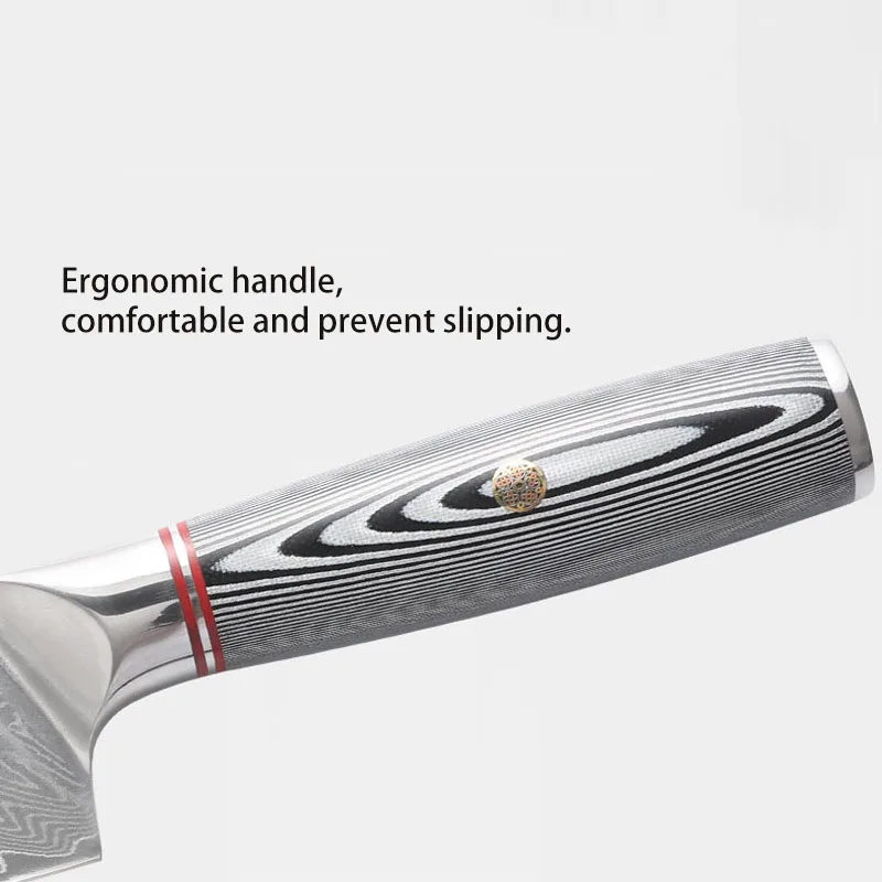 

8 Inch Japanese Knives 67 Layers VG10 Damascus Steel Natural Damascus Veins Ultra Sharp Chef Kitchen Knives G10 Handle Gift Box