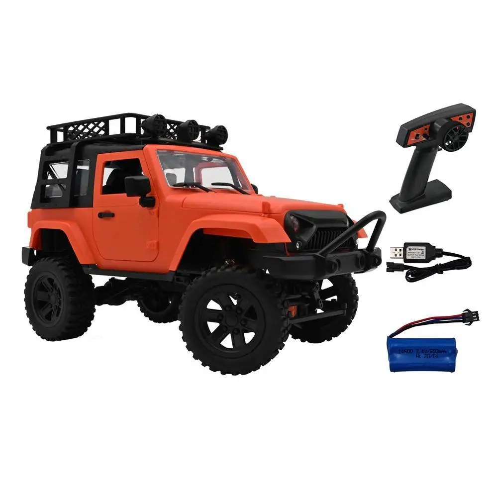 Enlarge F3 1/14 4WD RC Cars 2.4G Radio Control RC Cars RTR Crawler Off-Road Buggy for Vehicle Model w/ LED Light Luggage Rack