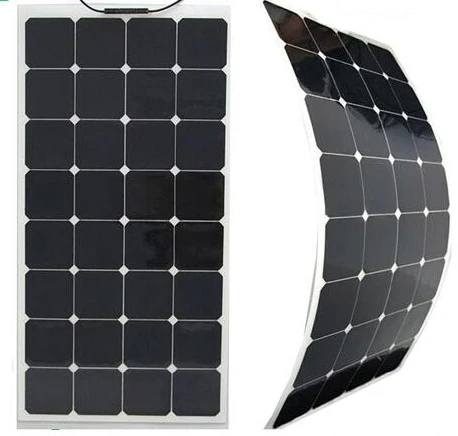 Монтажная Гибкая солнечная панель sunpower для автомобиля лодки 100 Вт батарея