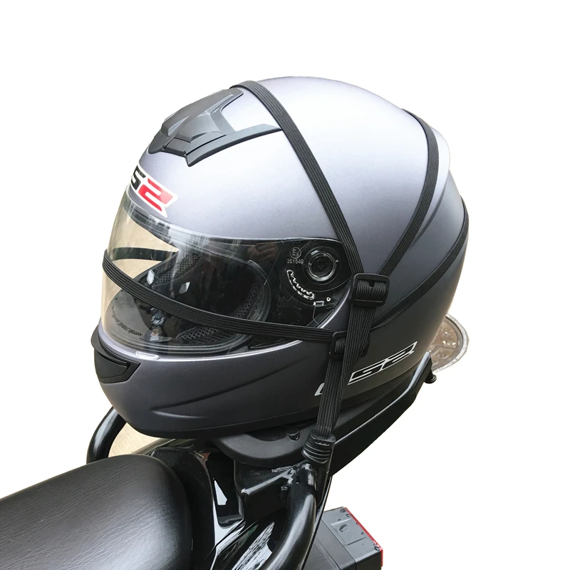 Гибкая Сетчатая Сумка для шлема телескопическая веревка мотоциклетного 60 см |