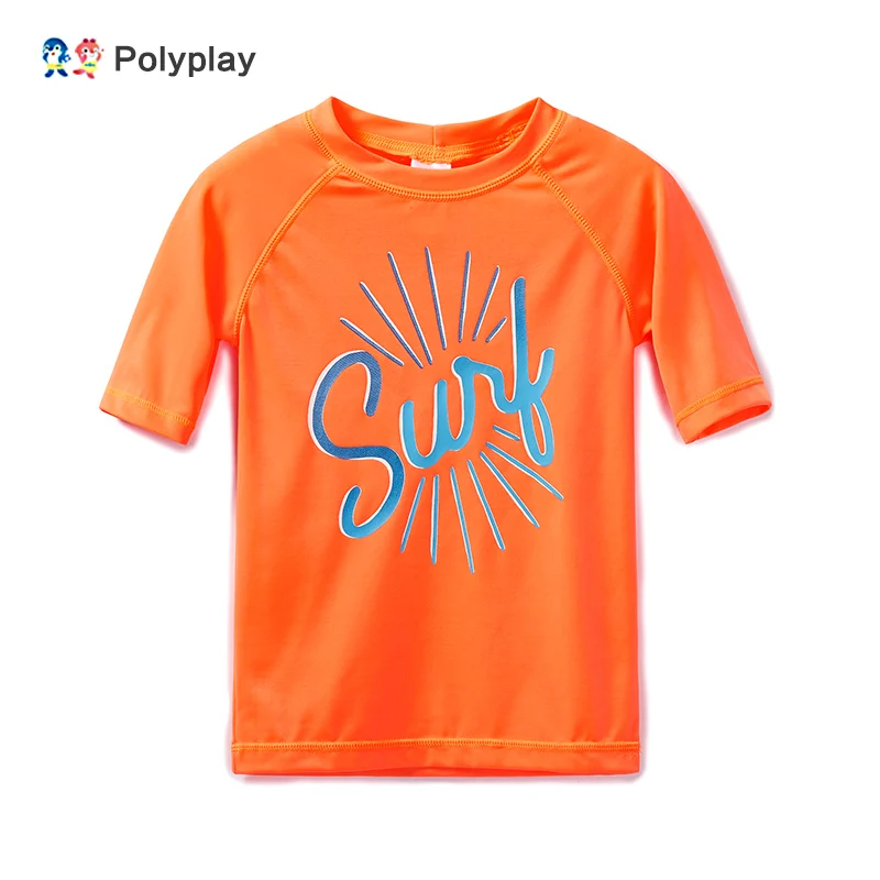 Костюм для серфинга с короткими рукавами мальчиков SPF 50 один топ пляжный костюм |