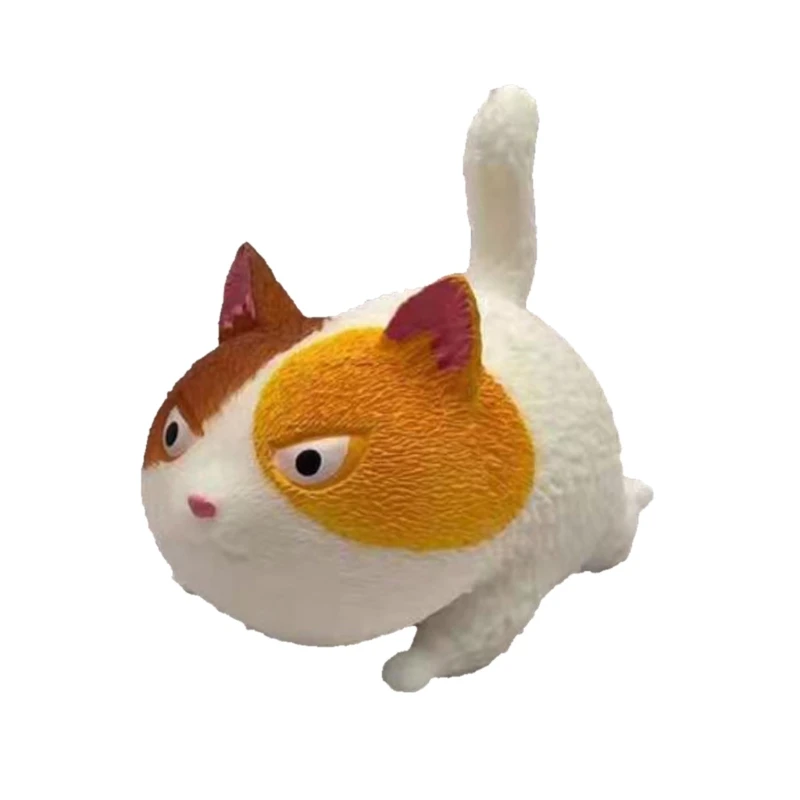 

1Set Portable Mini Cat Soft Rubber Anti-Stress Gadget Miniature Novelty Toy Screaming Cat Realistic Animal Toy Cat
