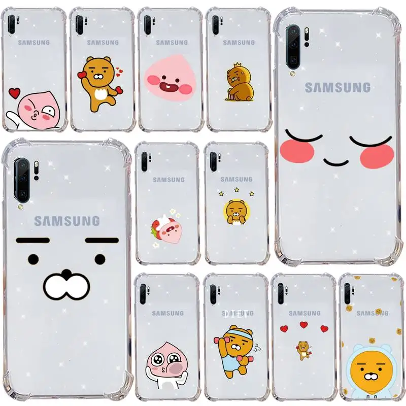 

cute cartoon Friends Phone Case Transparent for Samsung s9 s10 s20 Huawei honor P20 P30 P40 xiaomi note mi 8 9 pro lite plus