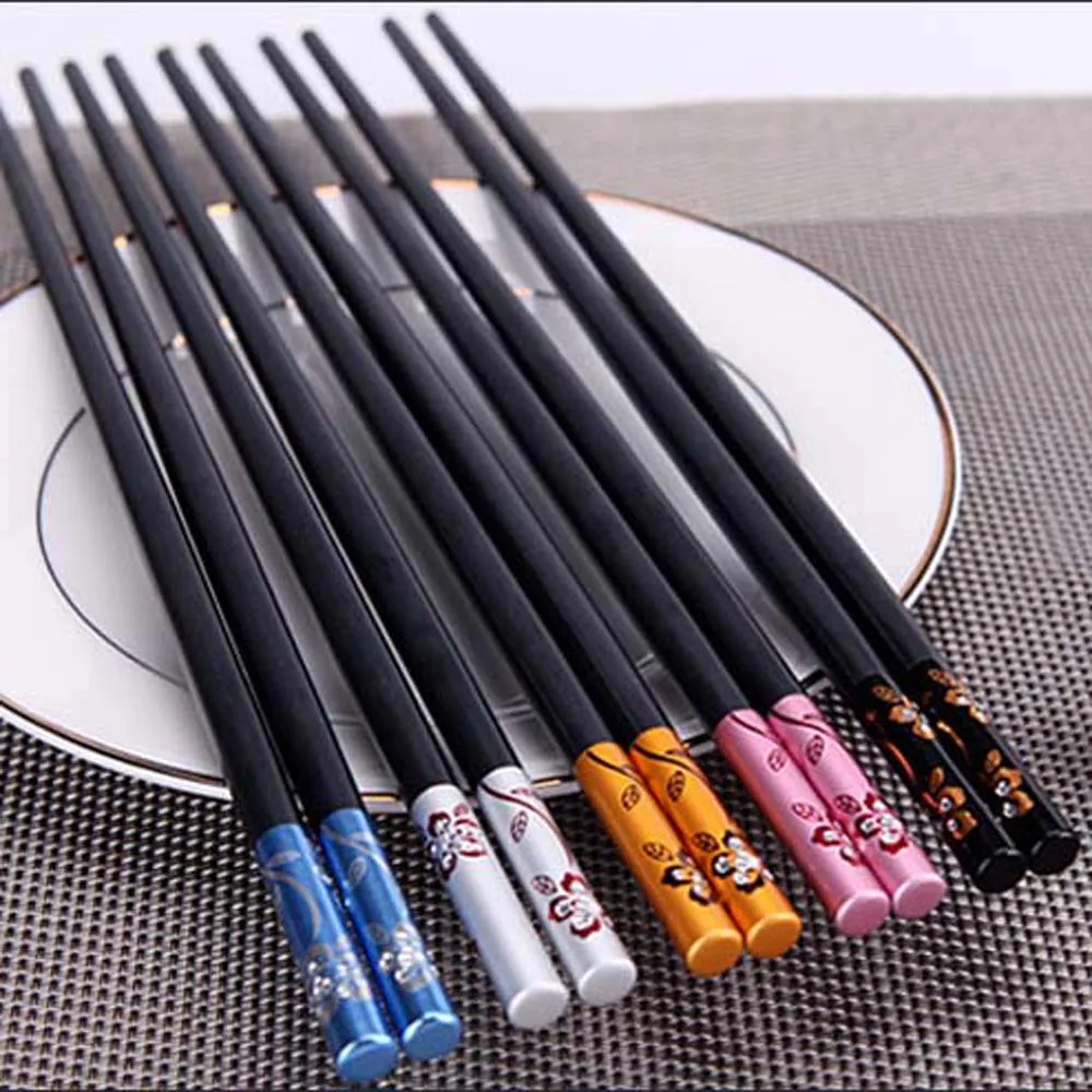 

1 Pair Fashion Chopsticks Chinese Chopsticks Reusable Tableware Dinning Eating Chopstick for Gift Sushi Food Sticks